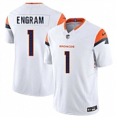 Men & Women & Youth Denver Broncos #1 Evan Engram White 2025 F.U.S.E. Vapor Limited Stitched Jersey,baseball caps,new era cap wholesale,wholesale hats